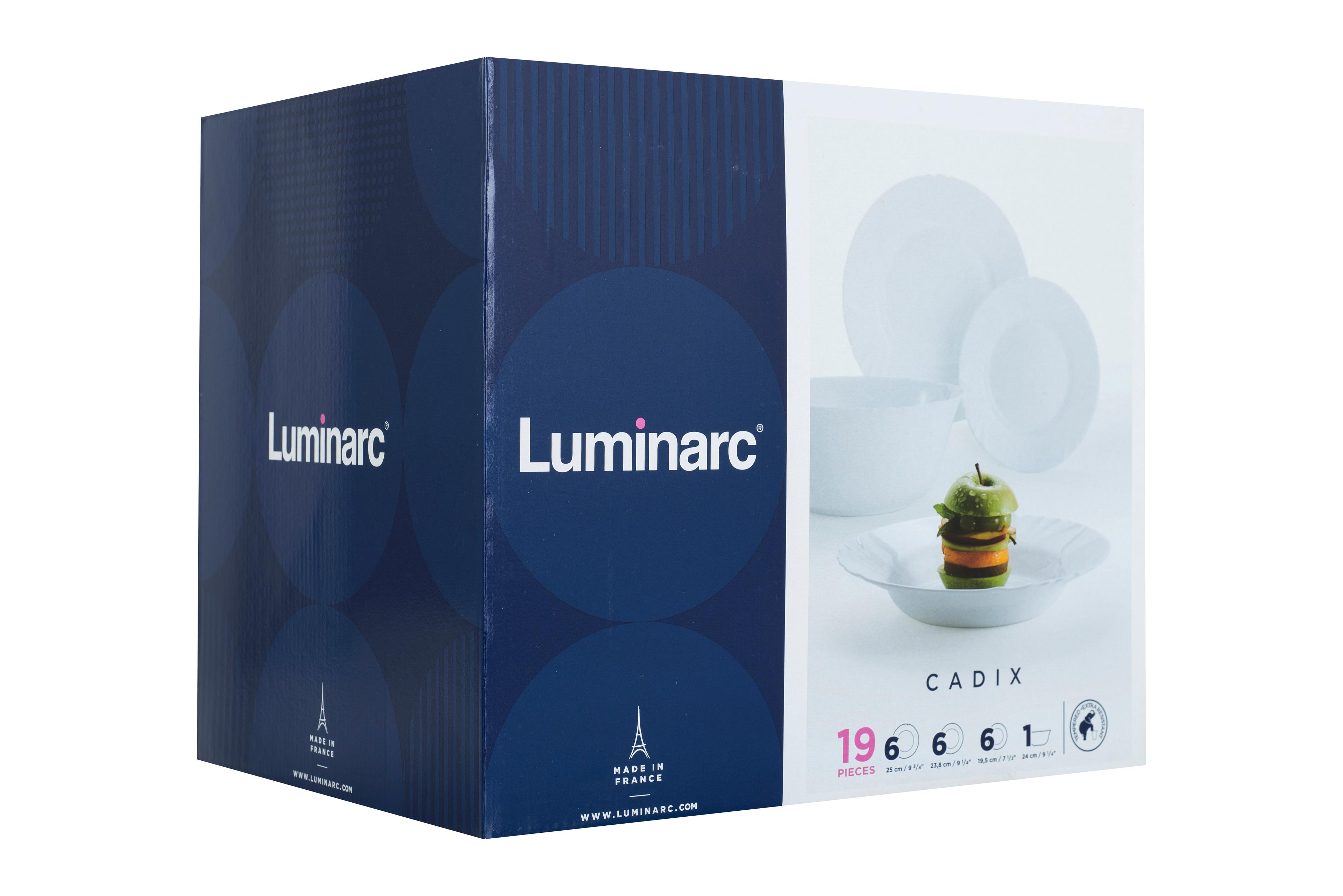 Сервіз LUMINARC CADIX /19 пр. (гл.суп.трілка) (L0300)