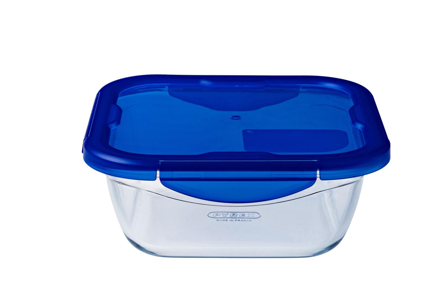 Форма с/к PYREX CK&GO форма д/запік.(гермет.кр.) квадрат16х16х6см (0.8л) (285PG00)