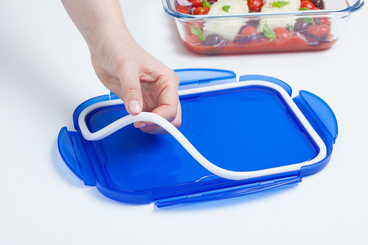 Форма с/к PYREX CK&GO форма д/запік.(гермет.кр.) квадрат16х16х6см (0.8л) (285PG00)