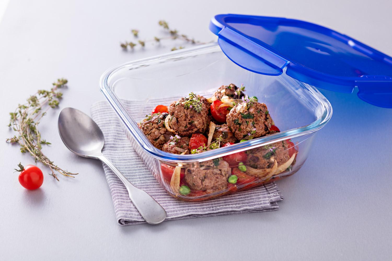 Форма с/к PYREX CK&GO форма д/запік.(гермет.кр.) квадрат16х16х6см (0.8л) (285PG00)