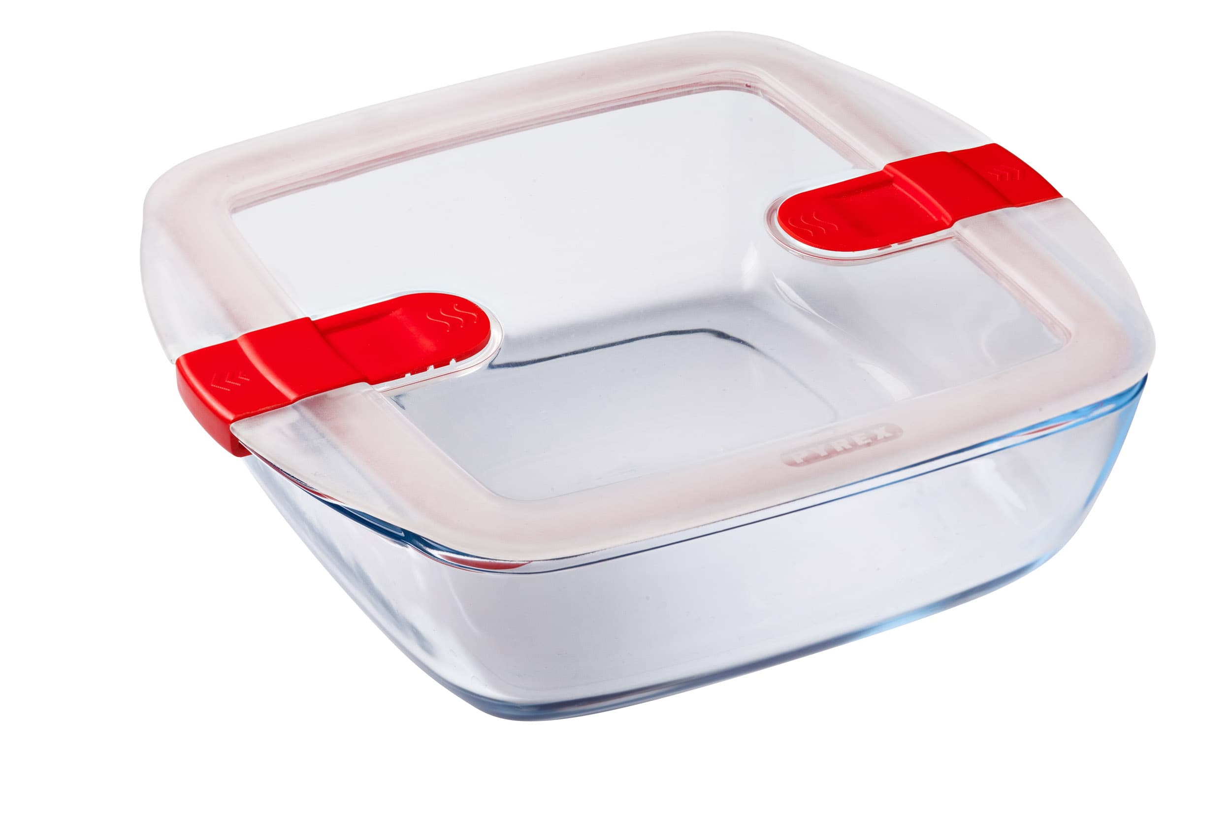 Форма с/к PYREX CK&HT форма д/запік.квадр25х22х7см(2.2л)з фіксат.кр. (212PH00/7644)