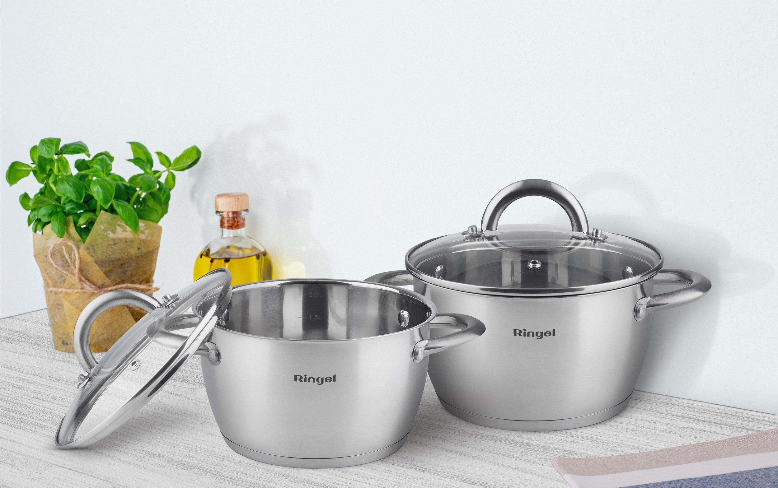 Каструля RINGEL Bonn Каструля 20 см (3.6л) з кришкою (RG-2003-20)