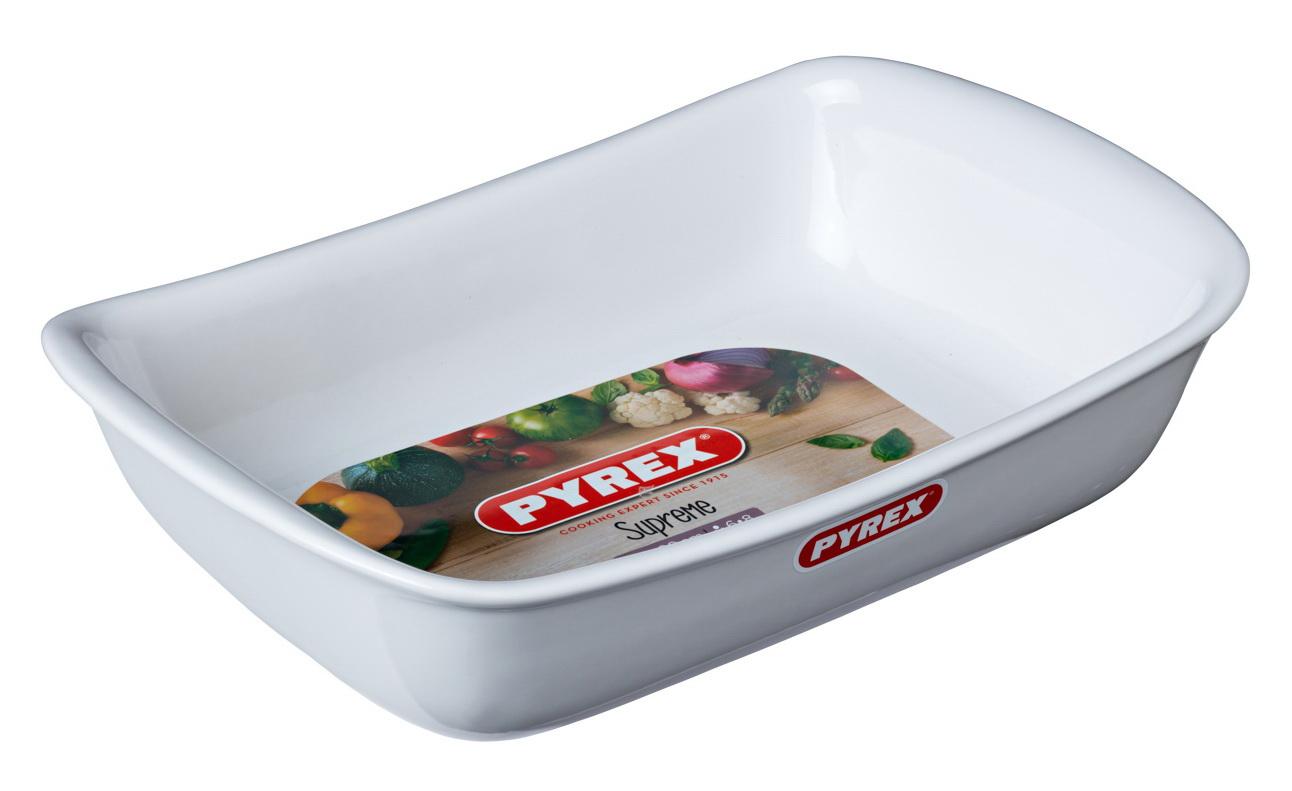 Форма с/к PYREX Supreme white форма керам прямокут.26х18см (SU26RR1/7646)