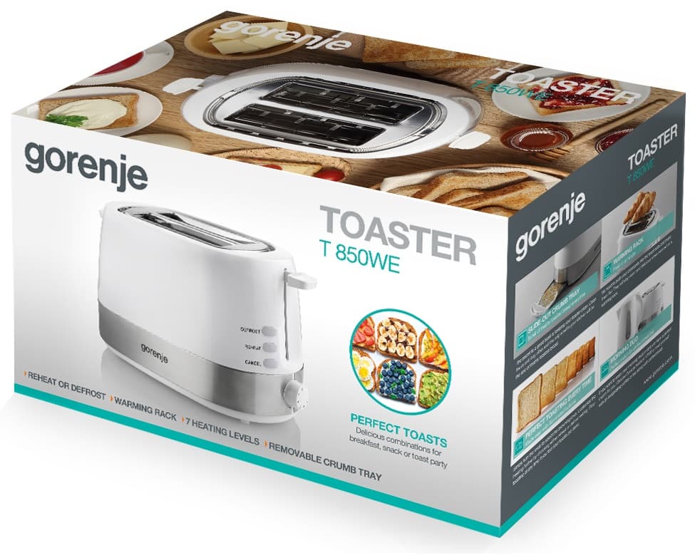 Тостер GORENJE T 850 WE (TA8211)