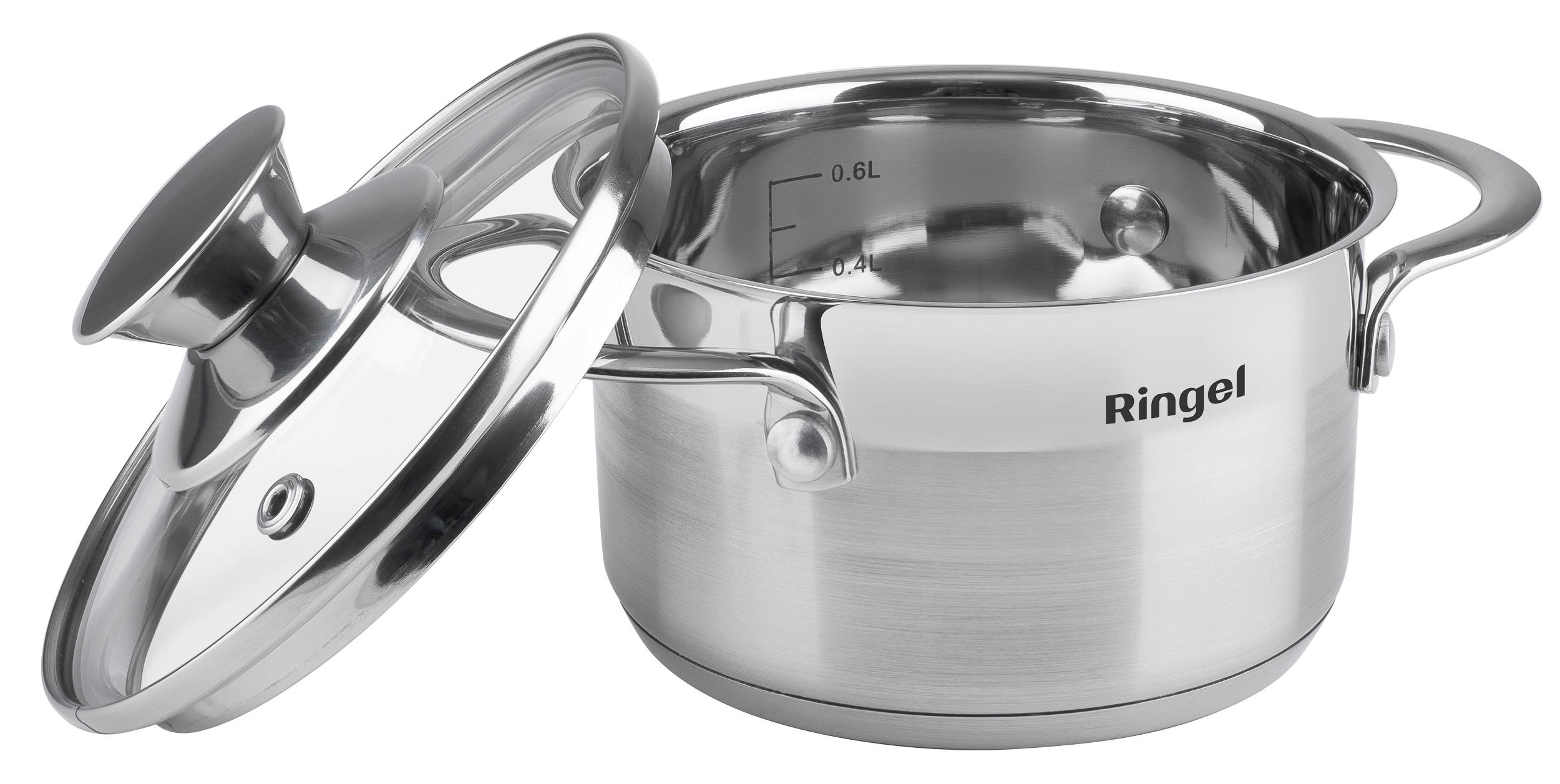 Каструля RINGEL Kinder Каструля 12 см (0.6 л) з кришкою (RG-2006-12)