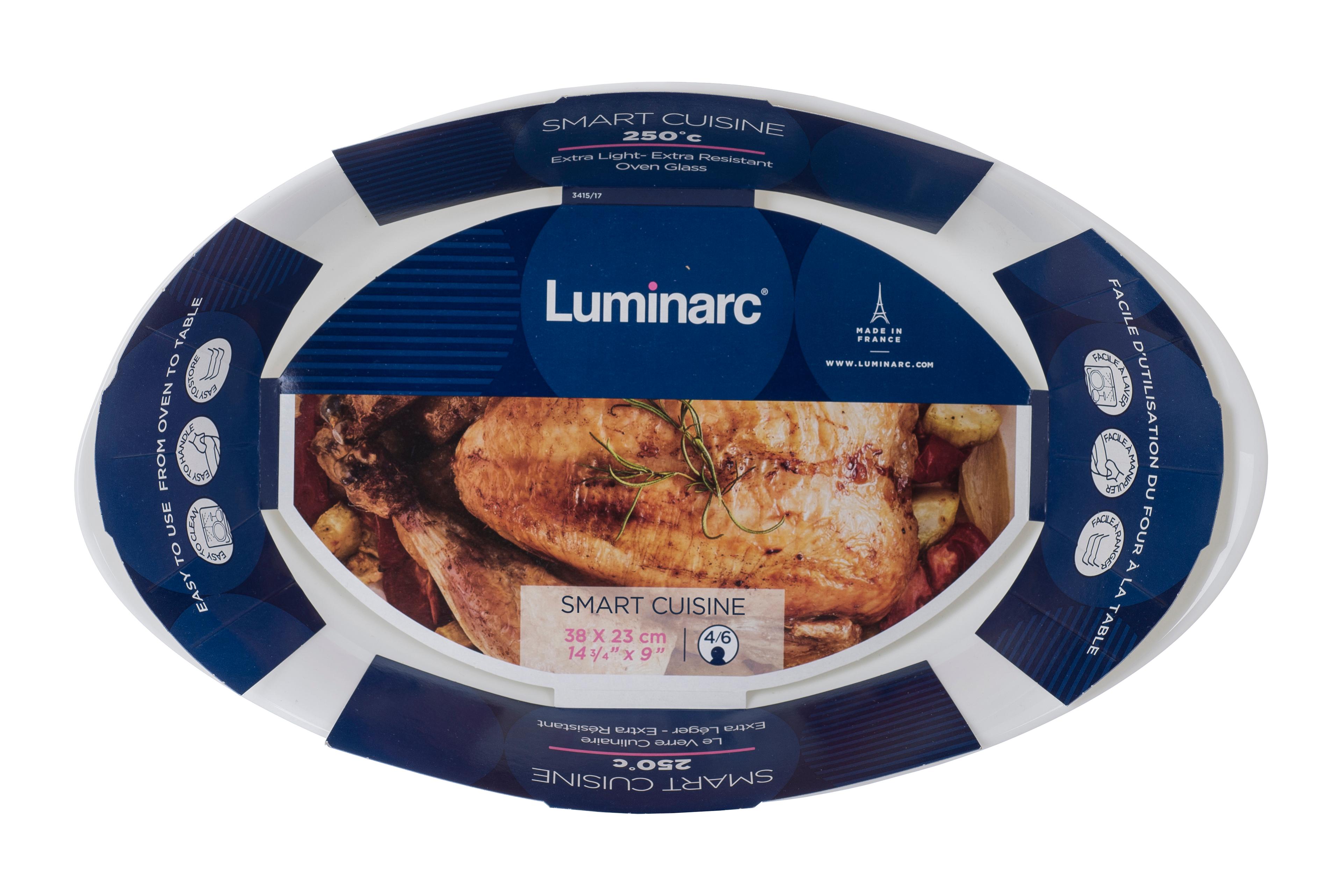 Форма с/к LUMINARC SMART CUISINE д.запік/овал/ 38X23 см (N3486)