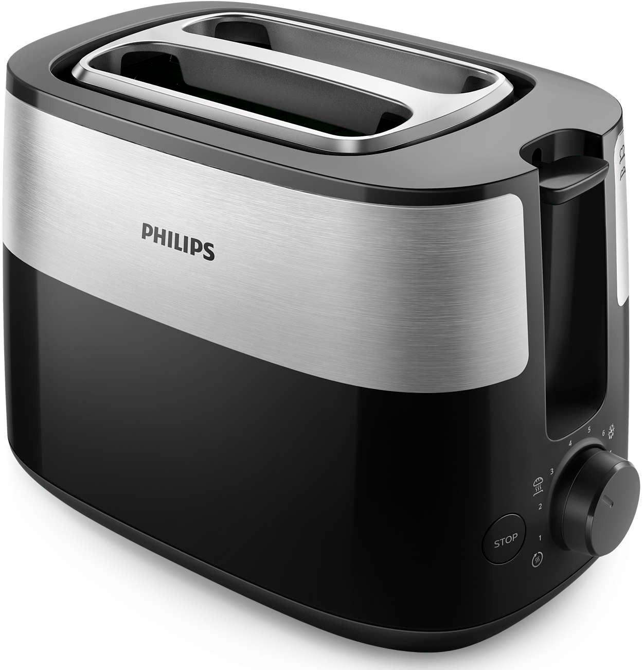 Тостер PHILIPS HD2516/90 Чорний+метал