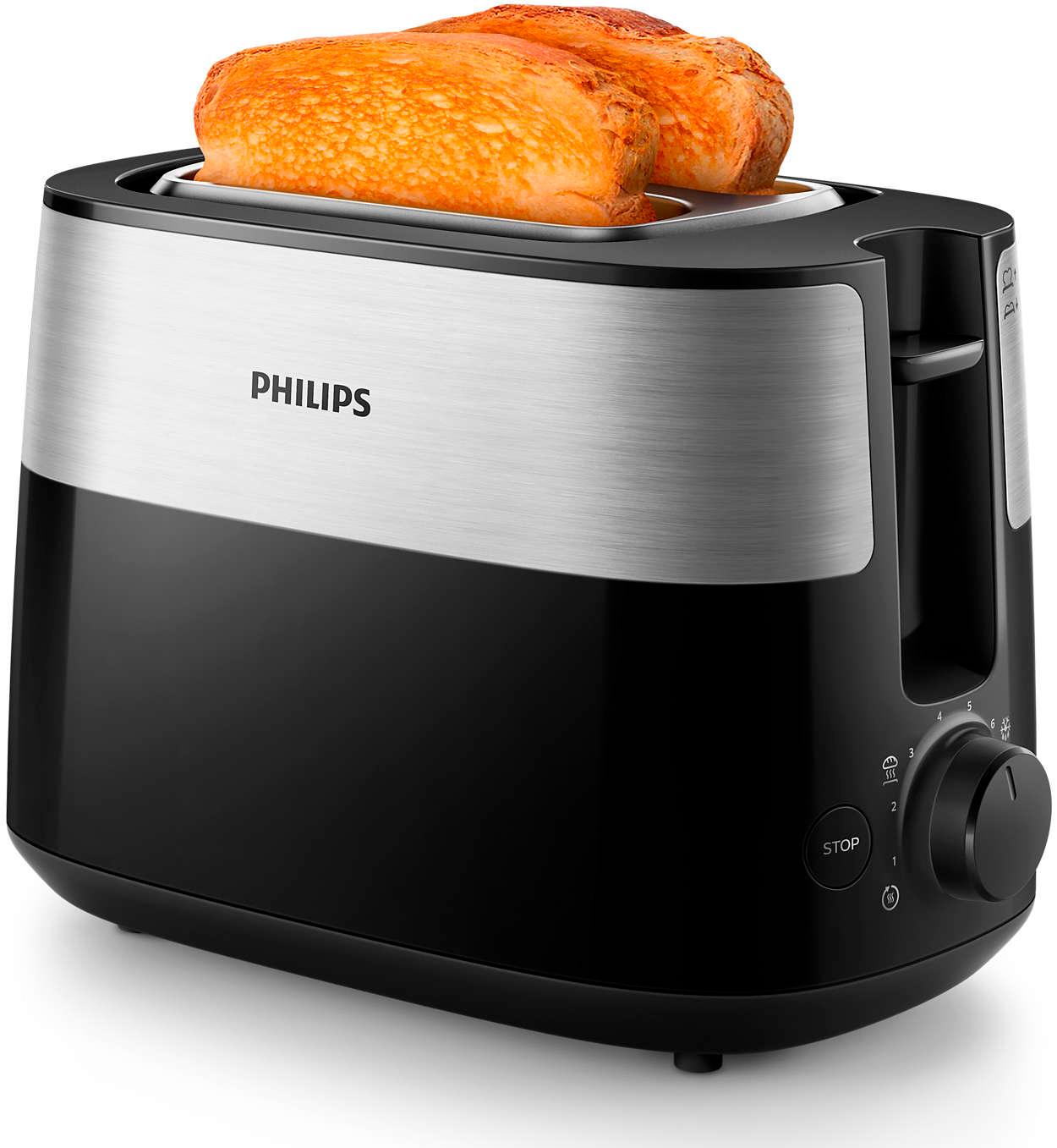 Тостер PHILIPS HD2516/90 Чорний+метал