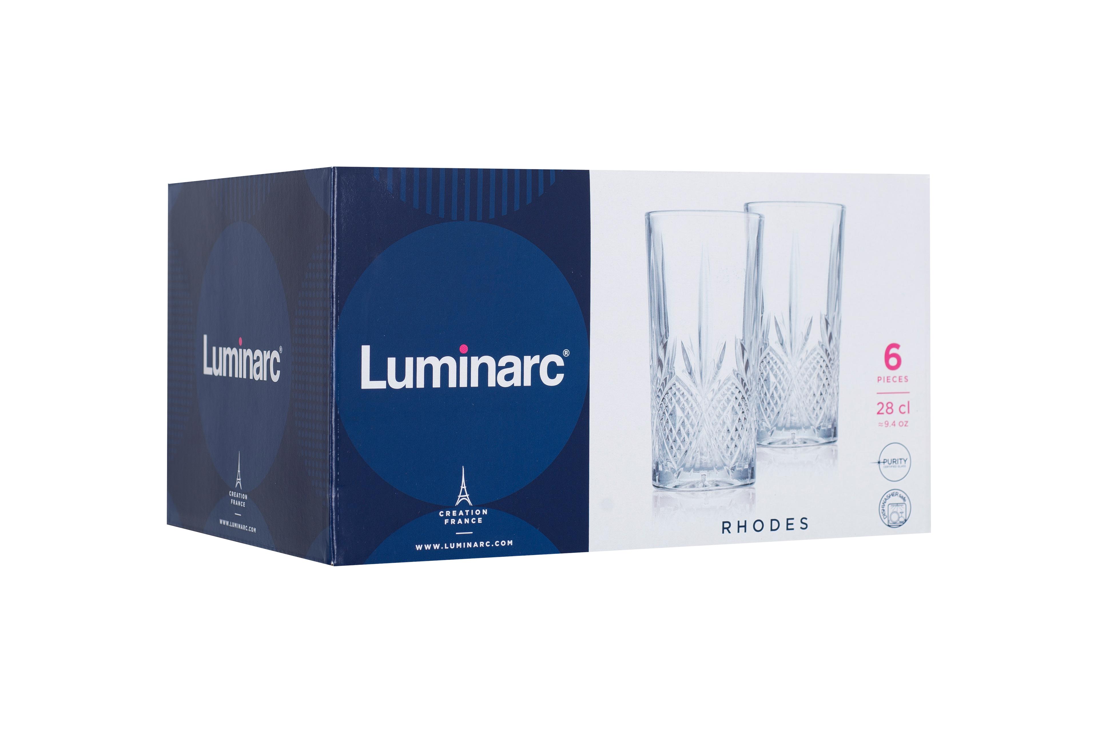 Склянка LUMINARC RHODES /НАБІР/ 6X280 мл висок. (N9065)