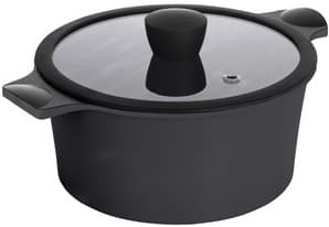 Каструля RINGEL Zitrone Black 24x12 см (4.2л) кришкою (RG-2108-24/1 BL-R)