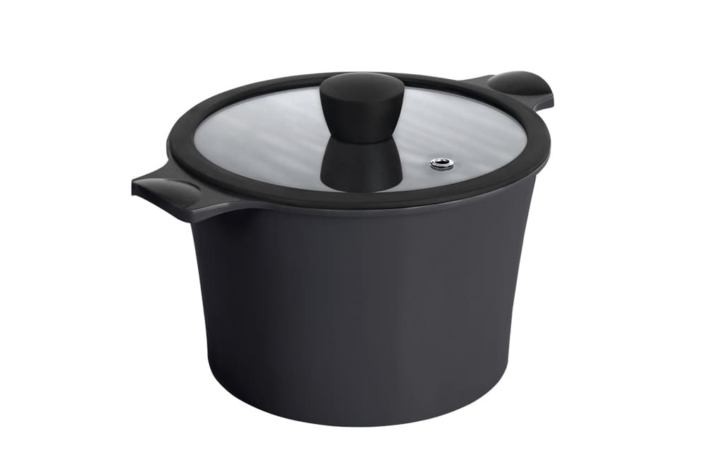 Каструля RINGEL Zitrone Black 24x16.2 см (5.8л) з кришкою (RG-2108-24/2 BL)