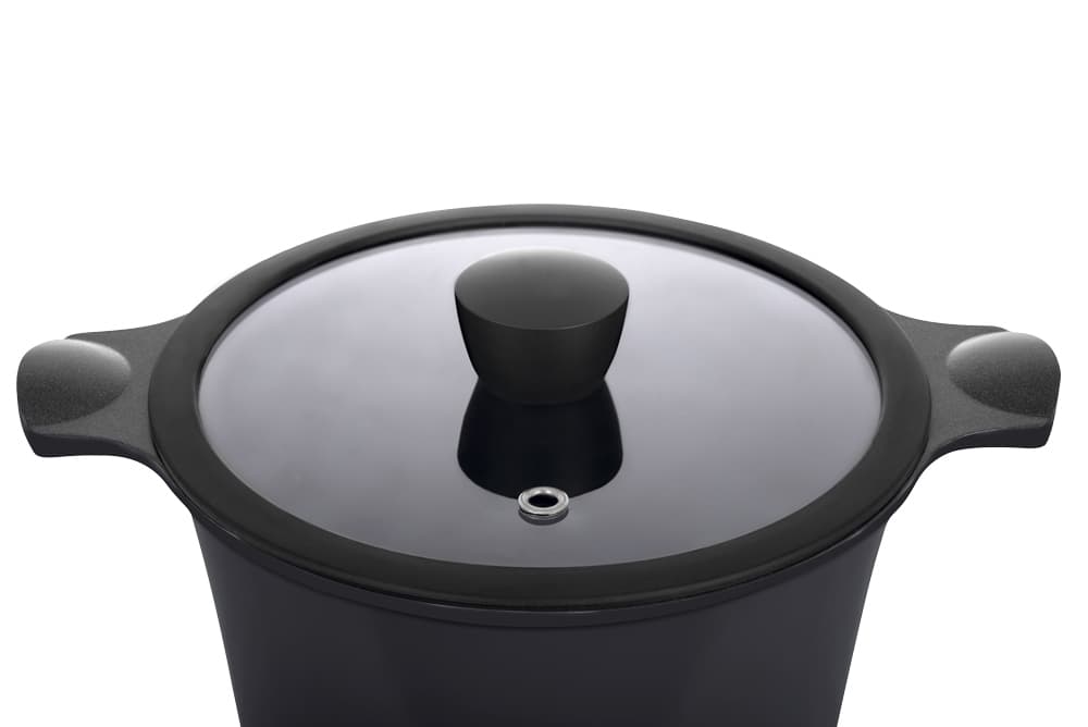 Каструля RINGEL Zitrone Black 24x16.2 см (5.8л) з кришкою (RG-2108-24/2 BL)