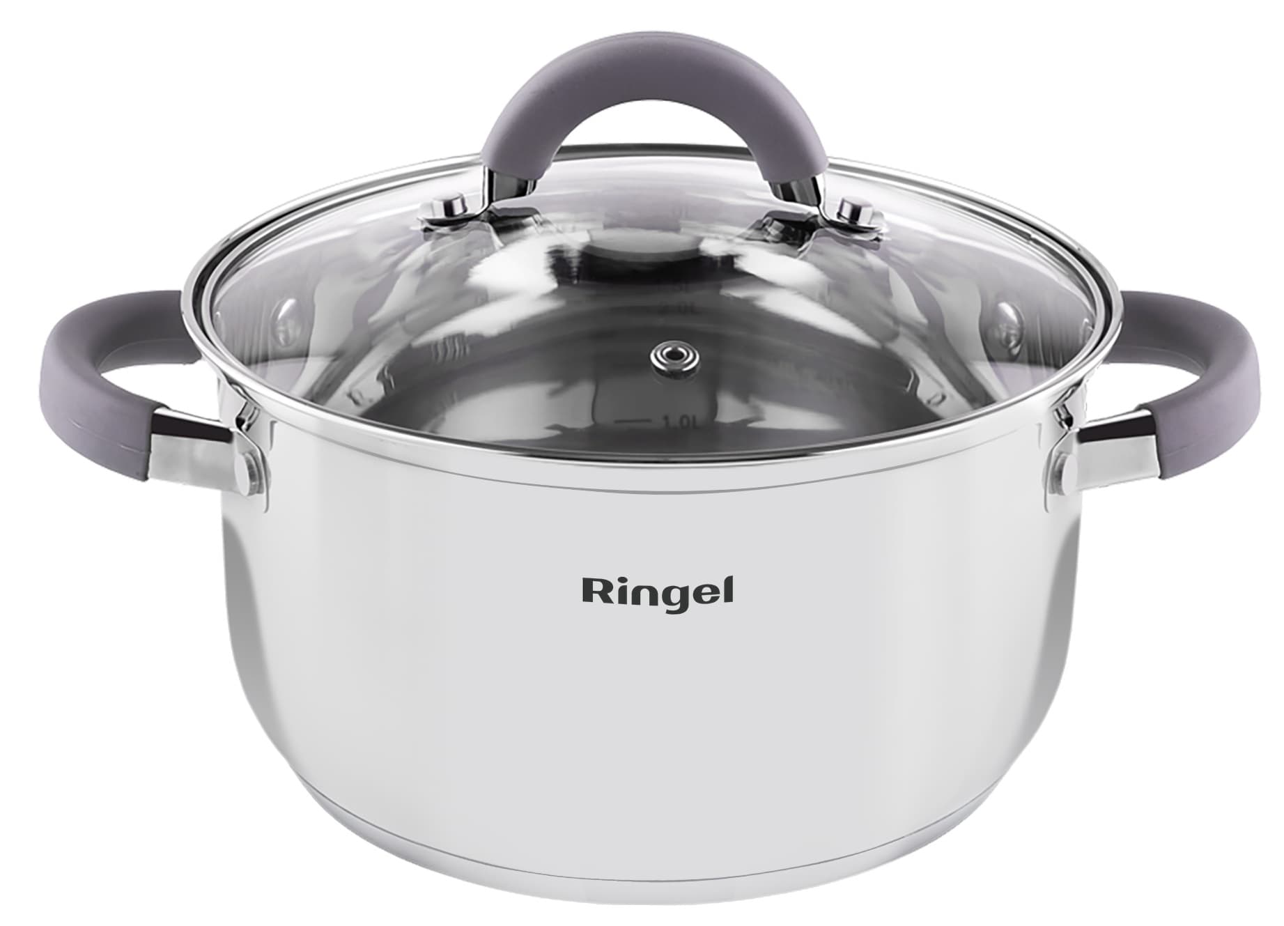 Каструля RINGEL Meyer 22 см (4.2 л) з кришкою (RG-2008-22)