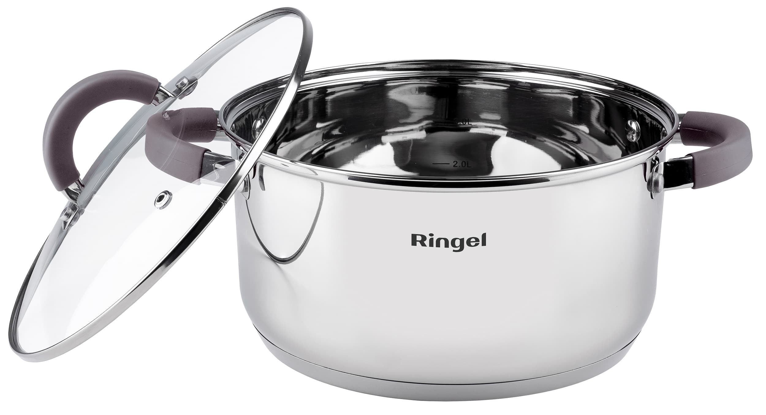 Каструля RINGEL Meyer 22 см (4.2 л) з кришкою (RG-2008-22)