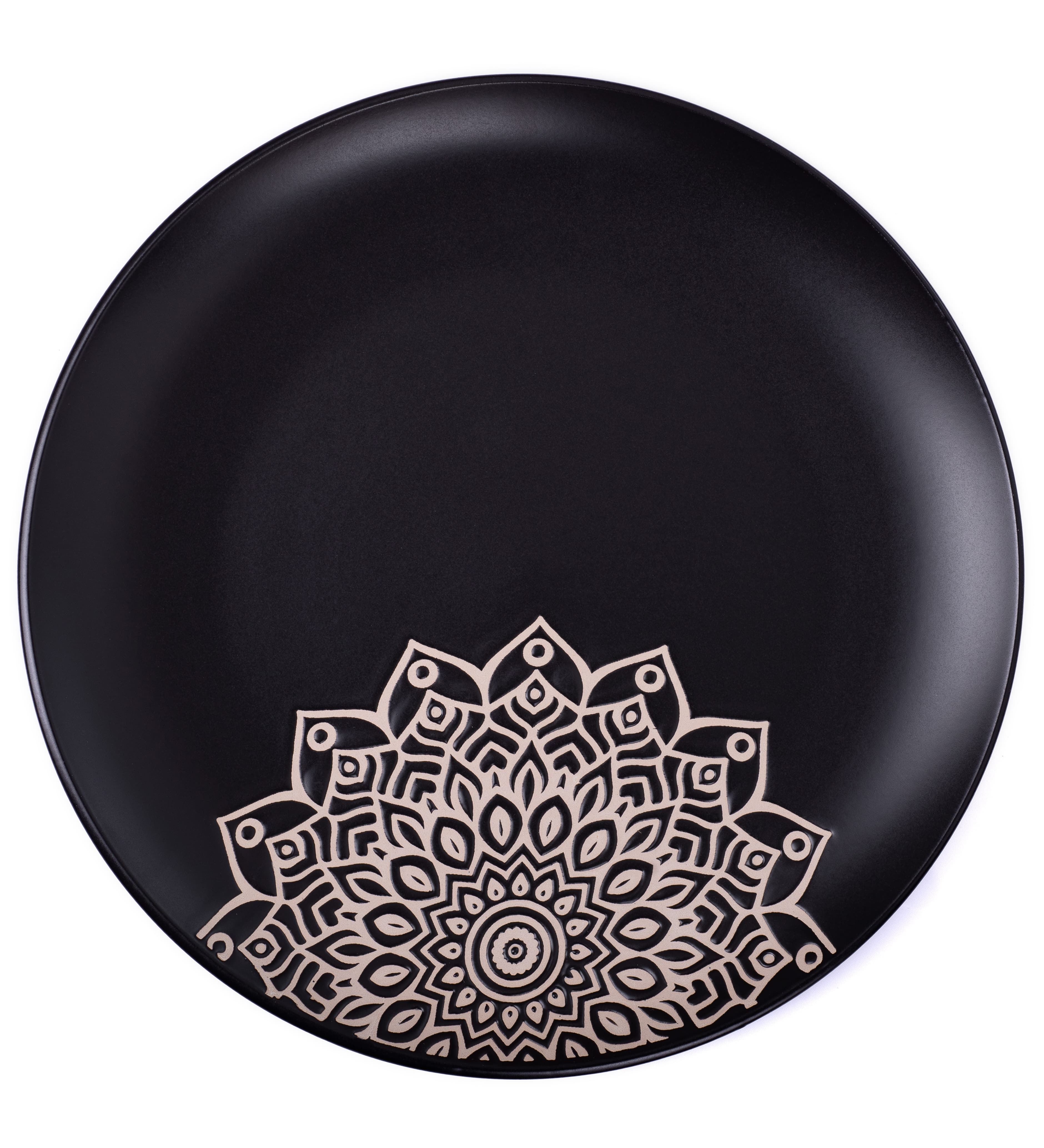 Тарілка Limited Edition KORA 20.5 см /десерт./чорна (JH2068-1)