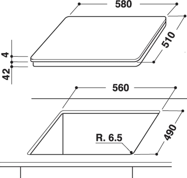 Вбуд. поверхня WHIRLPOOL AKT 8090 NE