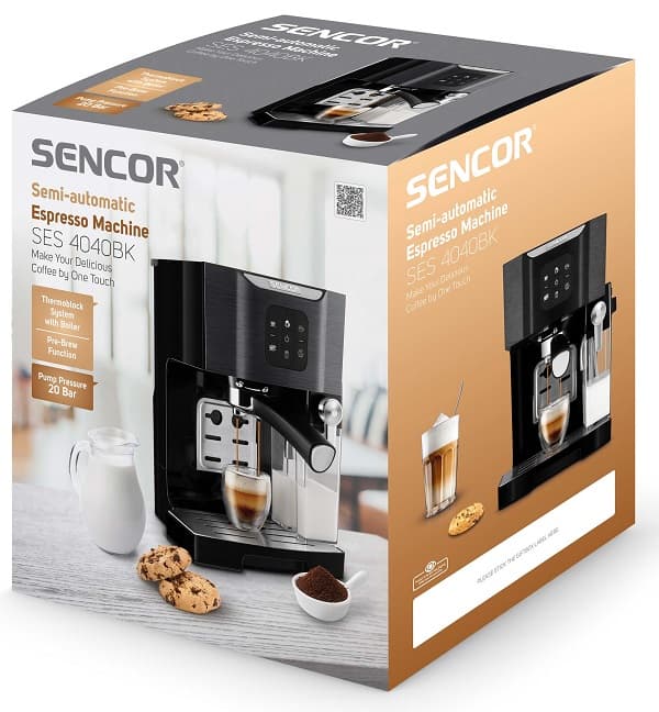 Кавоварка еспрессо SENCOR SES 4040BK