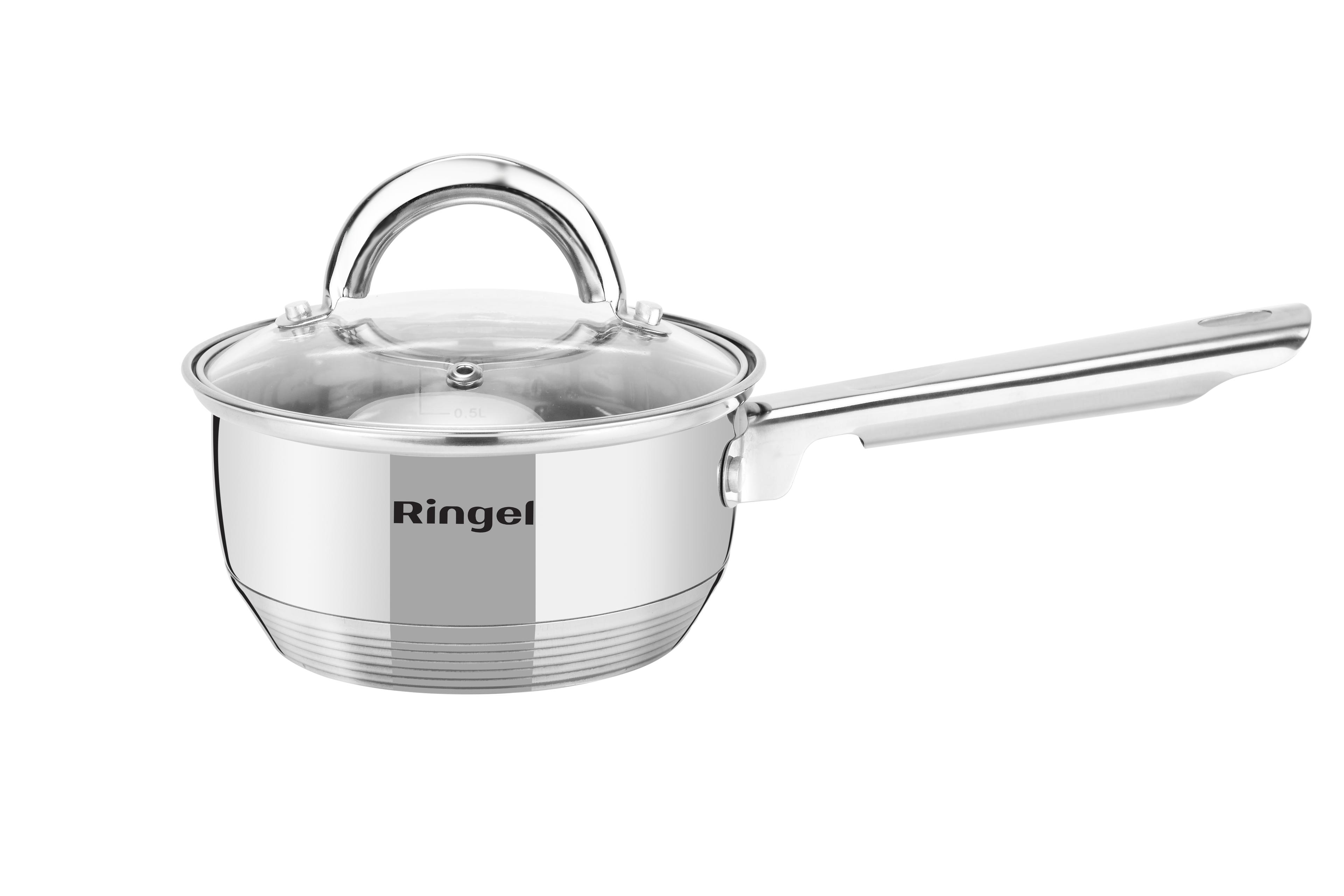 Набір посуду RINGEL Hagen 12 пр. ківш 1.15 л + 5 кастрюль (1.9л - 6.1л) (RG-6005)