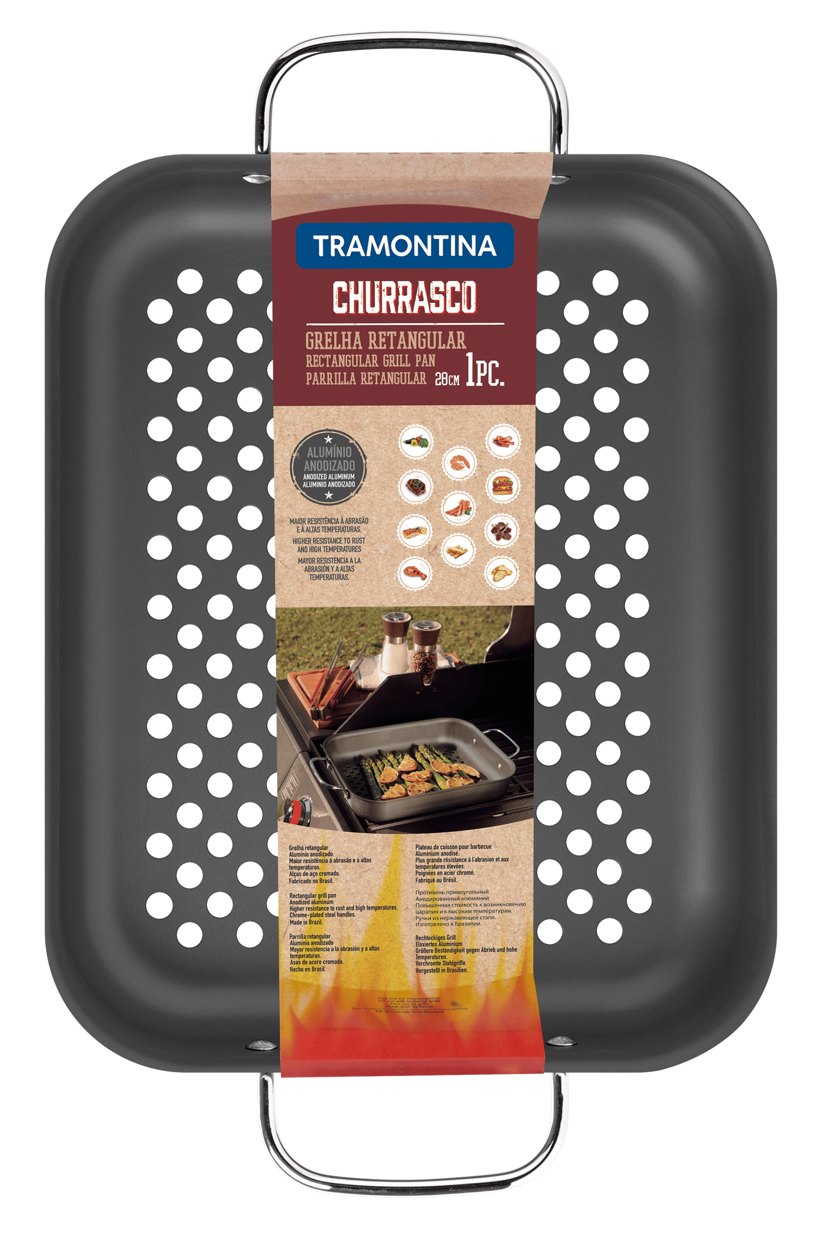 Барбекю TRAMONTINA Barbecue деко для приготування на грилі 28 см (20846/028)