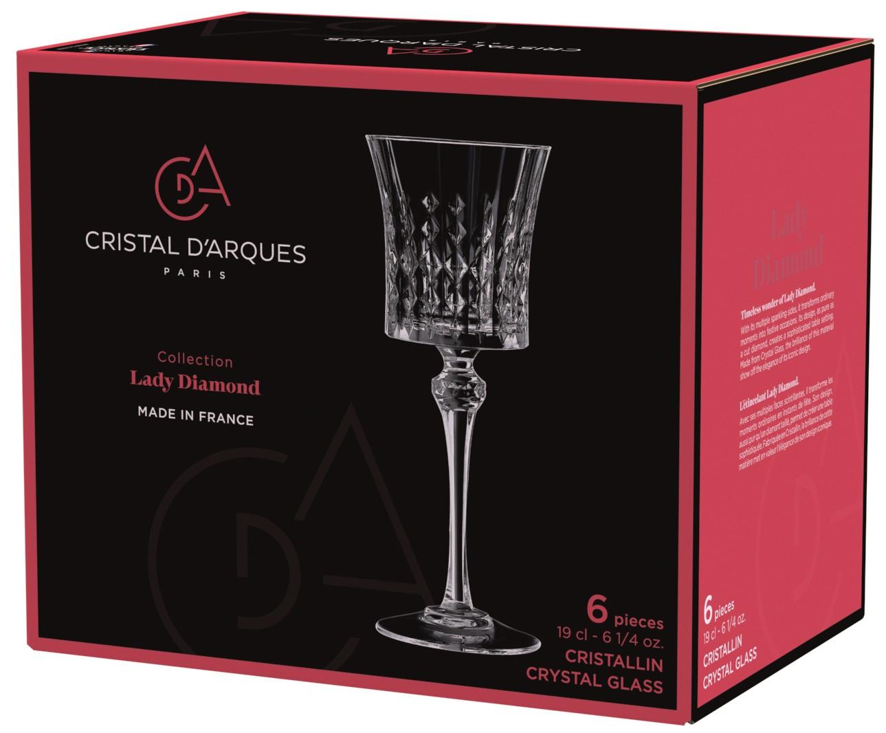 Келих CD'A LADY DIAMOND /НАБІР/6х190 мл (L9744)