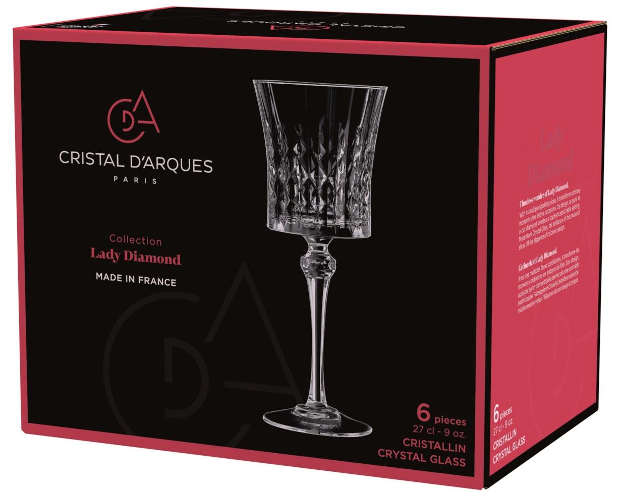 Келих CD'A LADY DIAMOND /НАБІР/6х270 мл (L9743)
