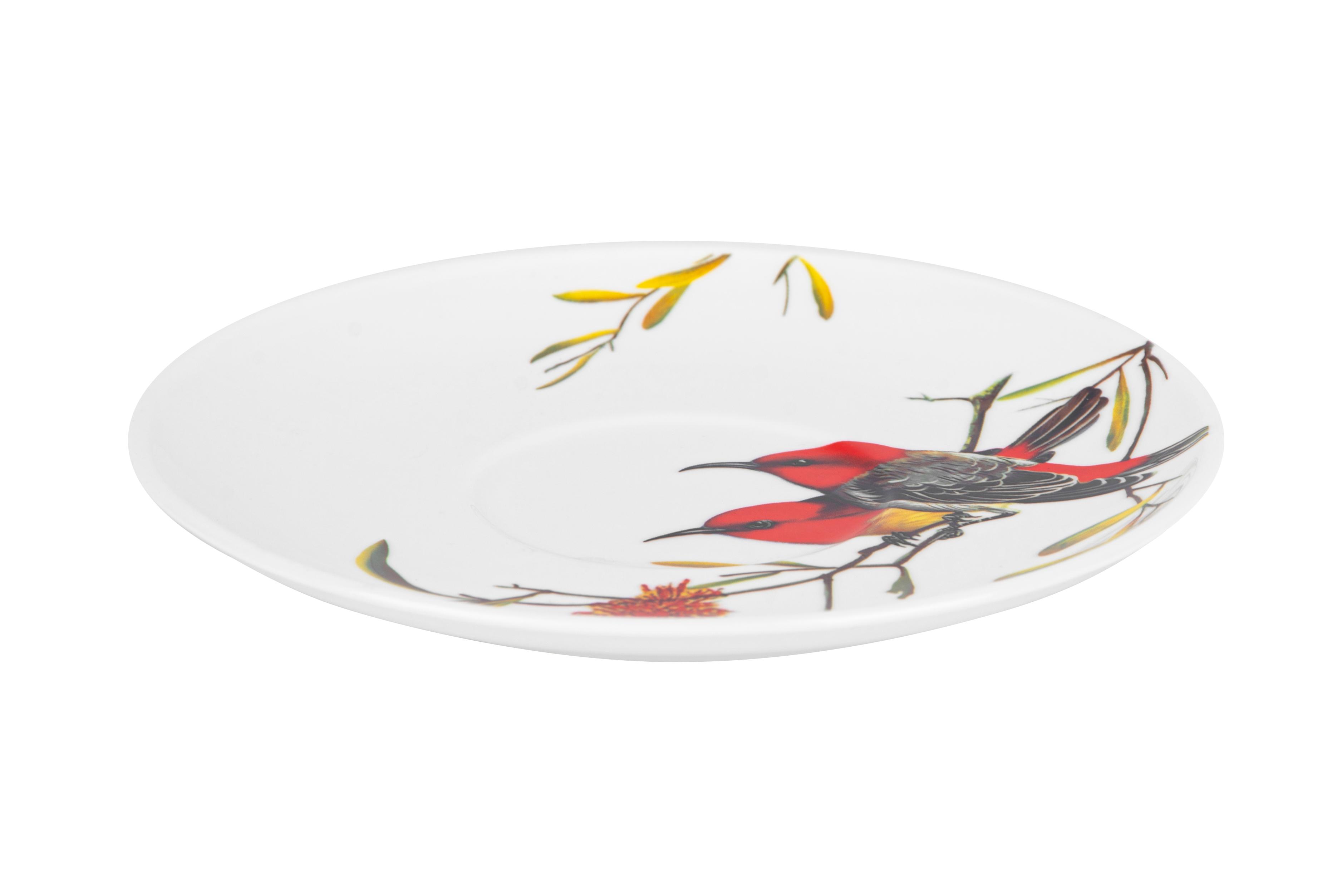 Чашка Limited Edition BIRD /НАБІР/1х550 мл з блюдцем 17.8 см / в подар. уп. (YF6009)