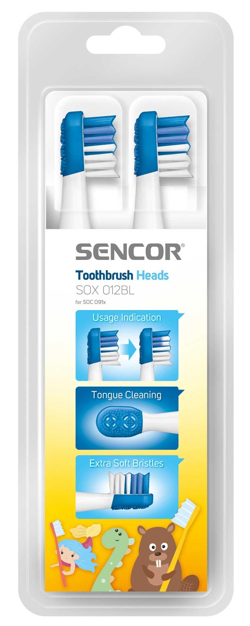 Зубна електрощітка SENCOR SOX 012BL (білий) насадки до зубних щіток
