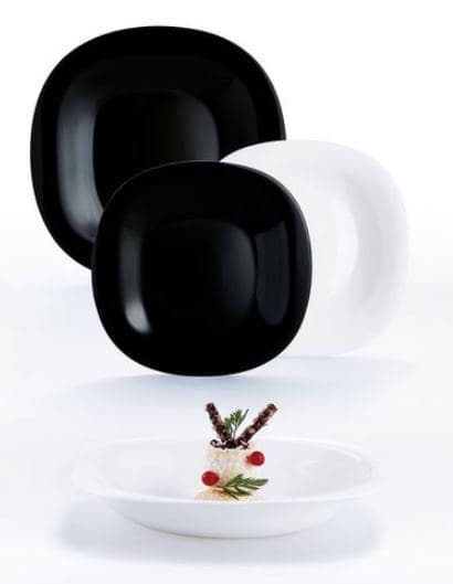 Сервіз LUMINARC CARINE WHITE&BLACK / 18 пр. (N1489)