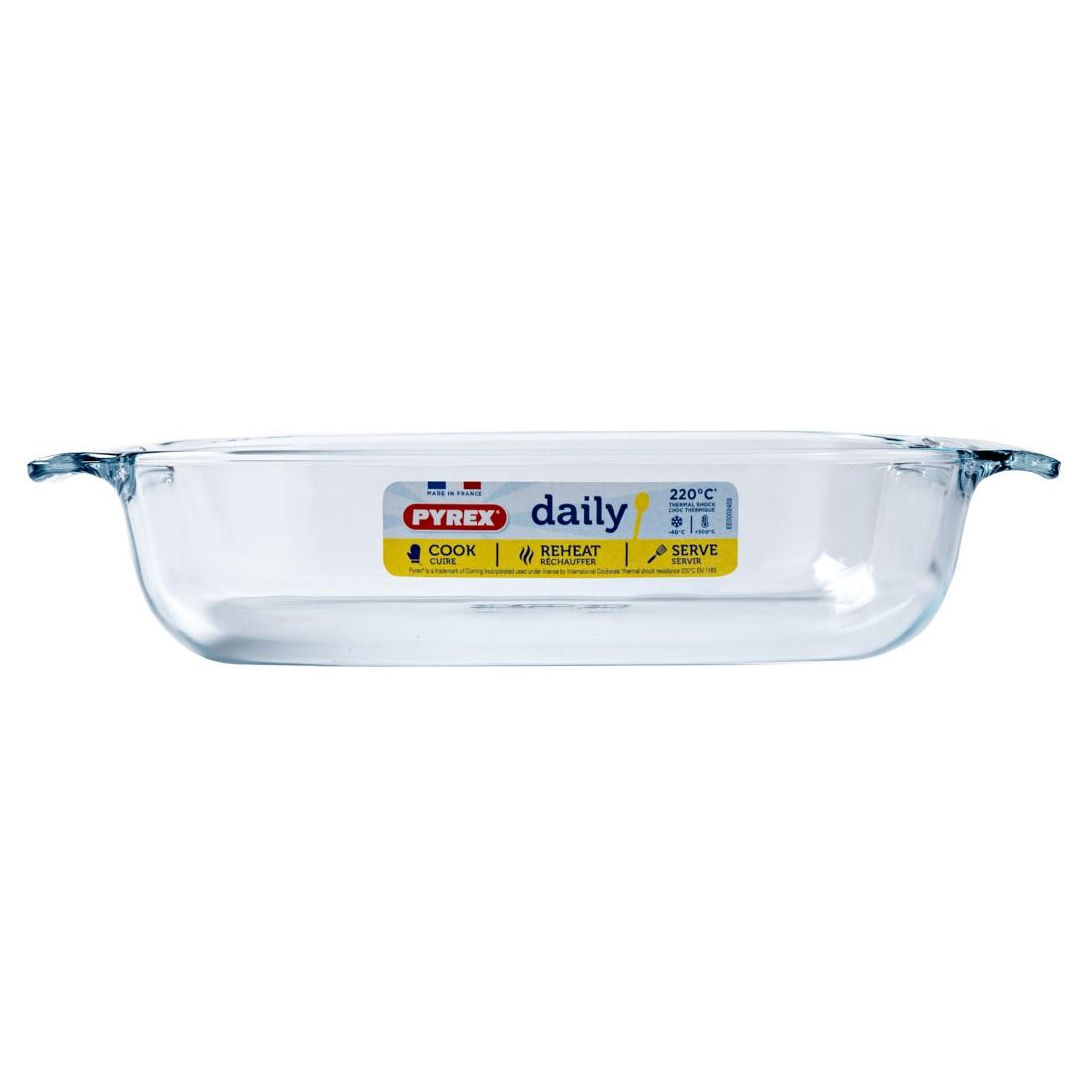 Форма с/к PYREX DAILY склянна прямокут. 31х20х6см (1.8л) (230B400/4046)