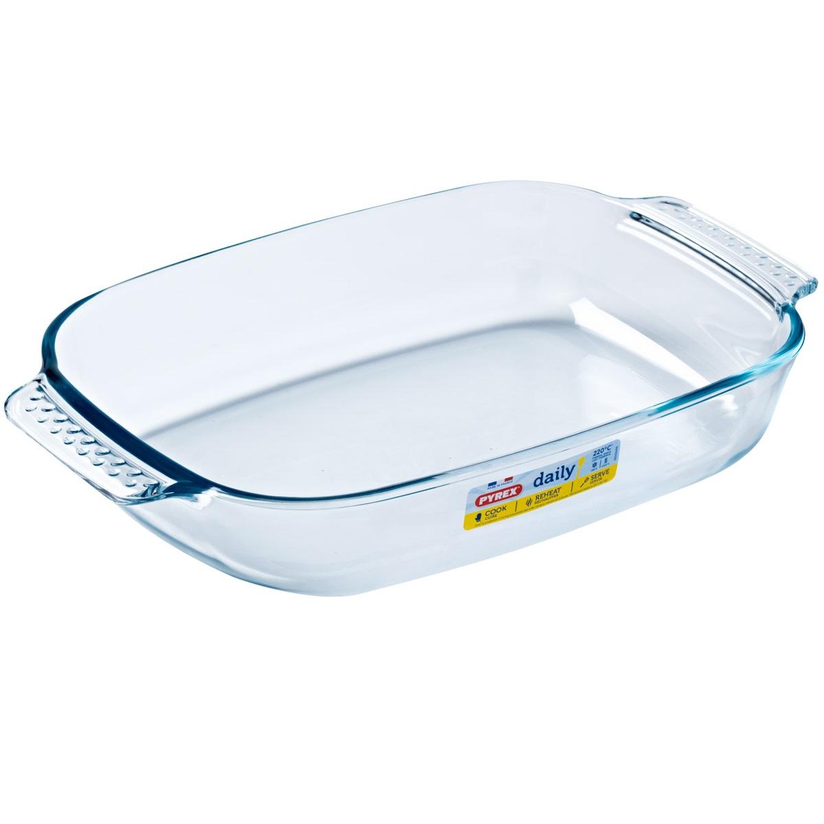 Форма с/к PYREX DAILY склянна прямокут. 39х25х7см (3.7л) (232B000/3646)