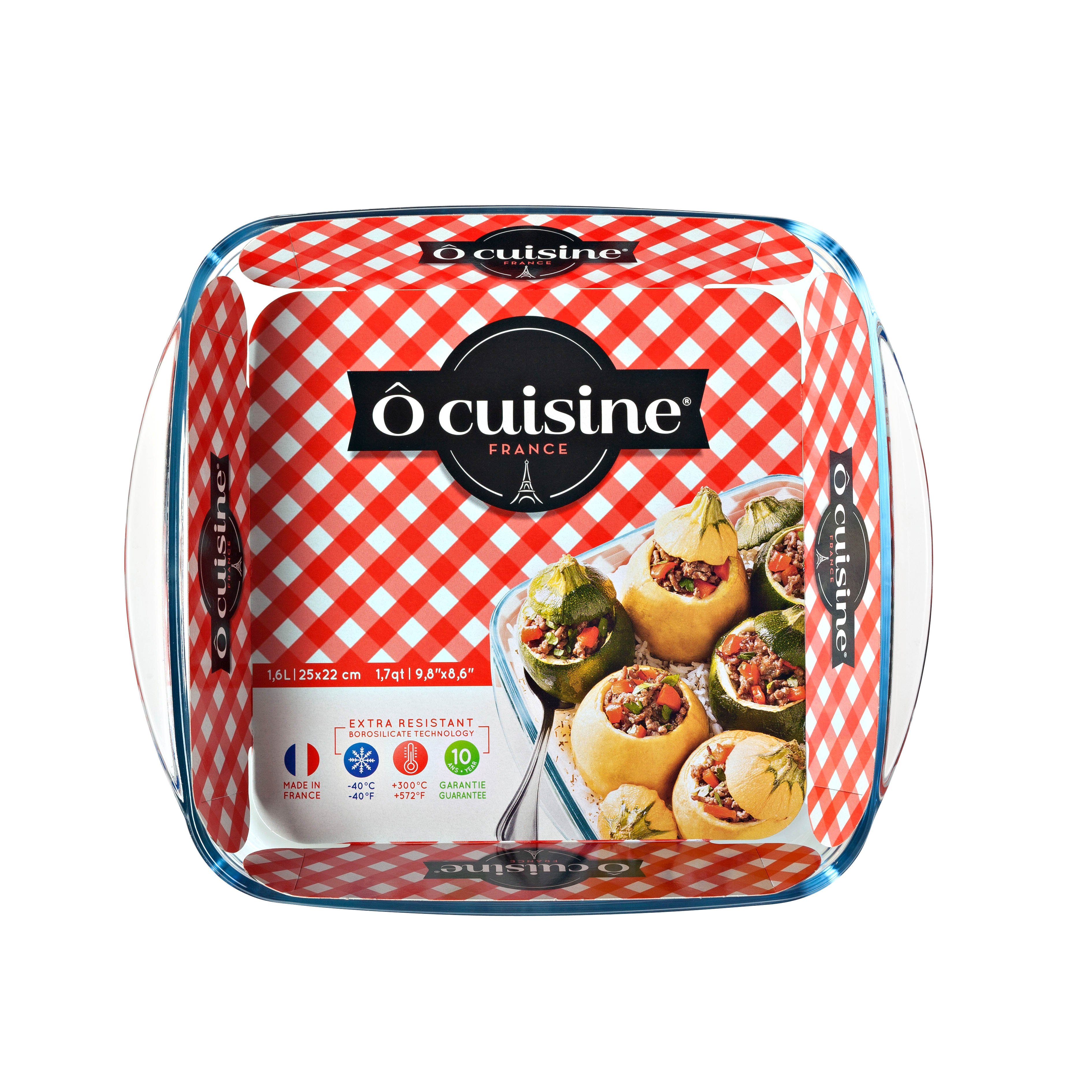 Форма с/к O CUISINE склянна прямокут. 20х20см (209BC00/2046)