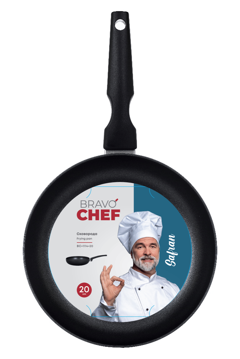 Сковорода BRAVO CHEF Safran 20 см б/кришки (BC-1114-20)