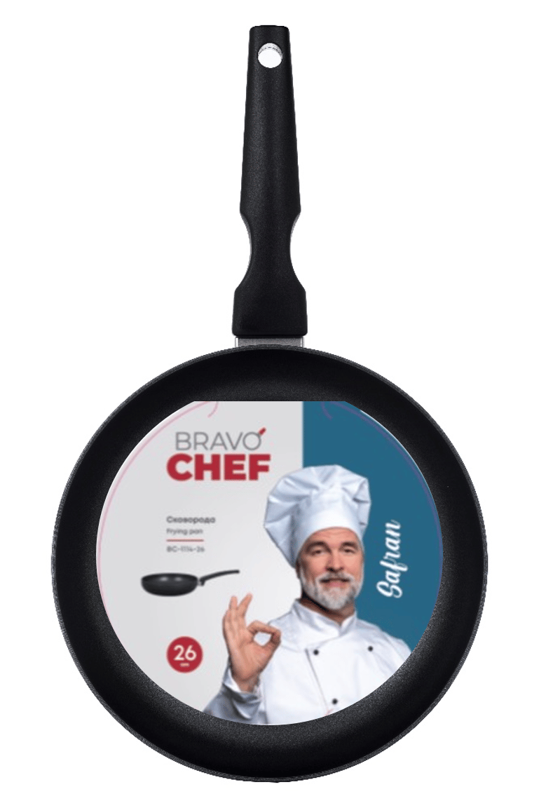 Сковорода BRAVO CHEF Safran 26 см б/кришки (BC-1114-26)