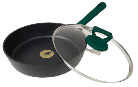 Сковорода RINGEL Herbal глибока 24 см з/кришкою (RG-1101-24/h/L)