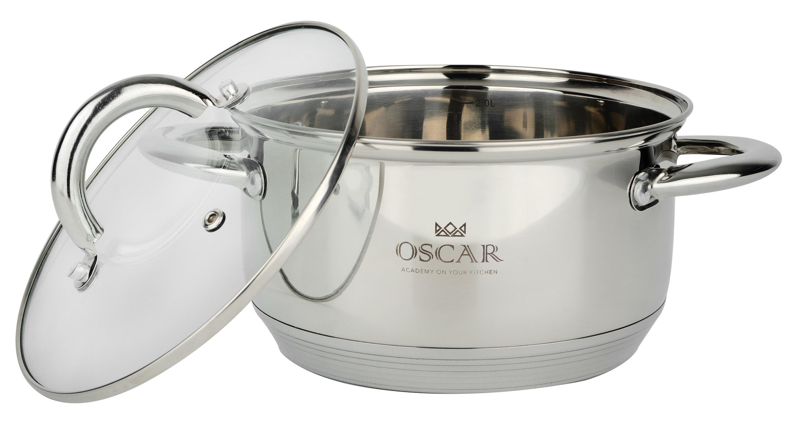 Набір посуду OSCAR NEST Набір 4 пр. кастрюля(1.9л+3.6л) (OSR-4000/n)