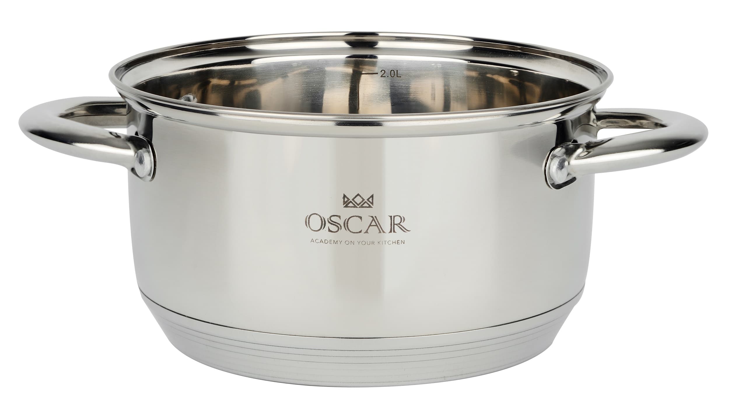Каструля OSCAR CHEF 20 см (3.6 л) з кришкою (OSR-2000-20/n)