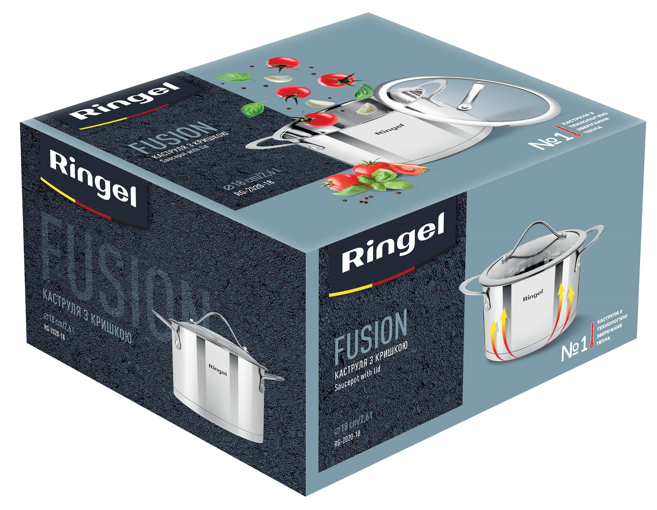 Каструля RINGEL FUSION 18 см 2.6л (RG 2020-18)