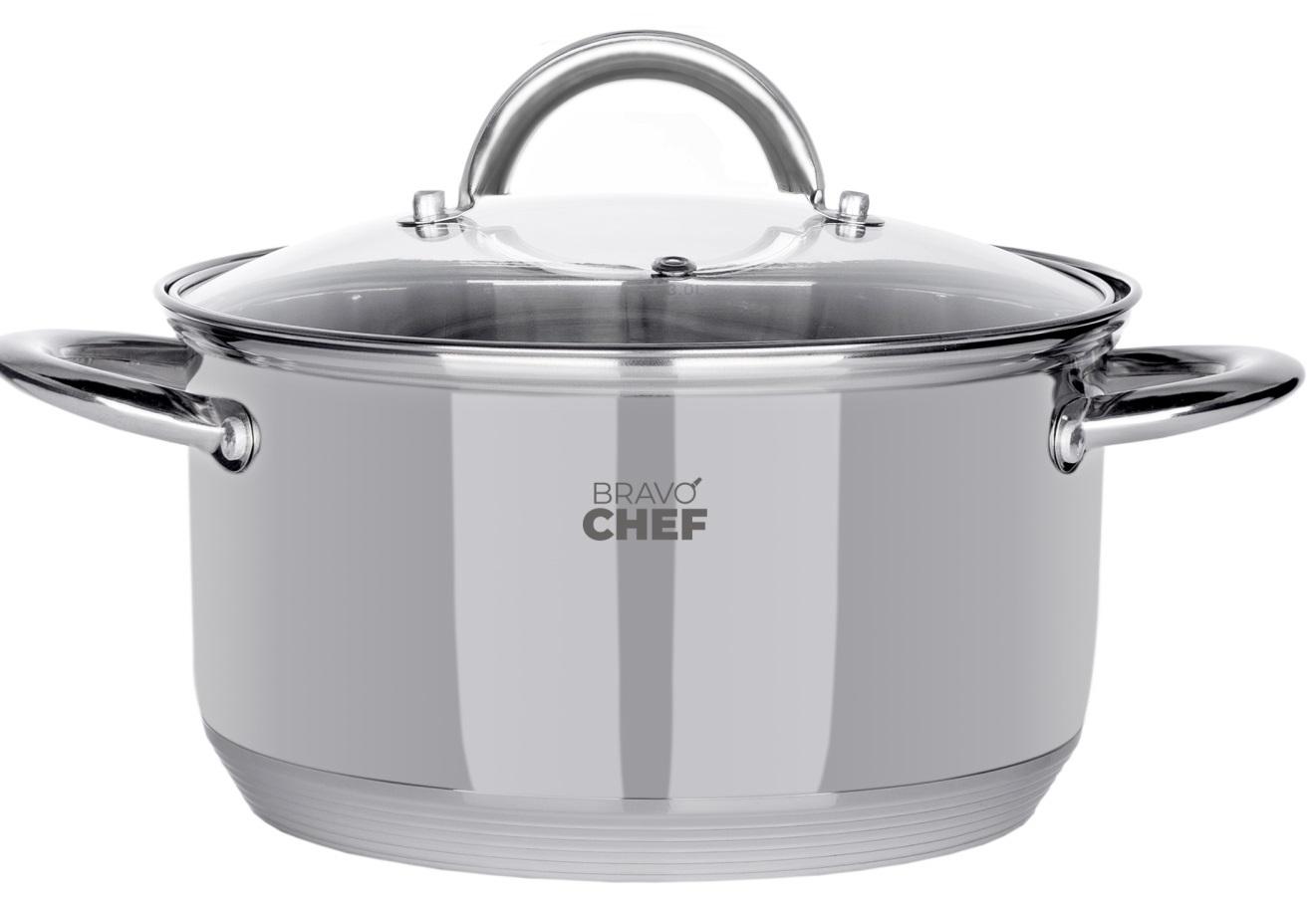 Каструля BRAVO CHEF 18 см (2.6 л) з кришкою (BC-2001-18)