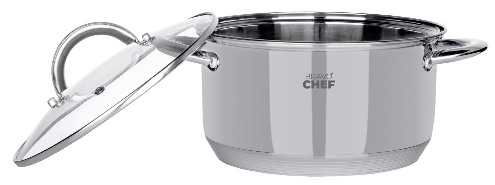 Каструля BRAVO CHEF 18 см (2.6 л) з кришкою (BC-2001-18)