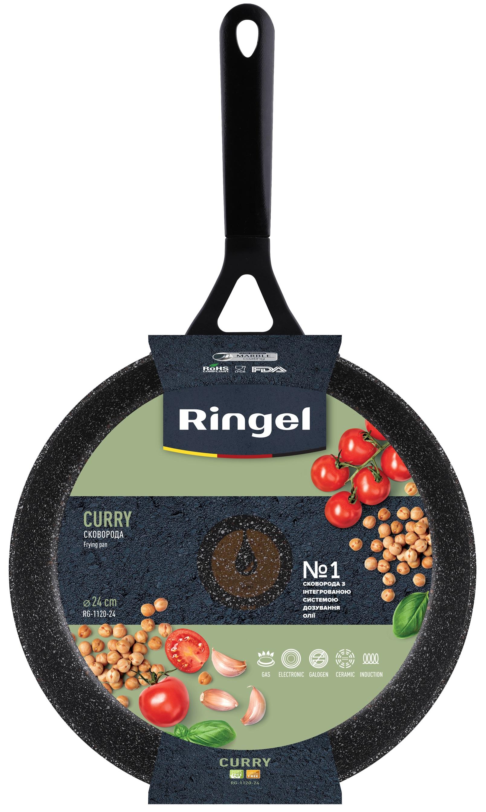 Сковорода RINGEL Curry Глибока 24 см б/крышки (RG-1120-24)
