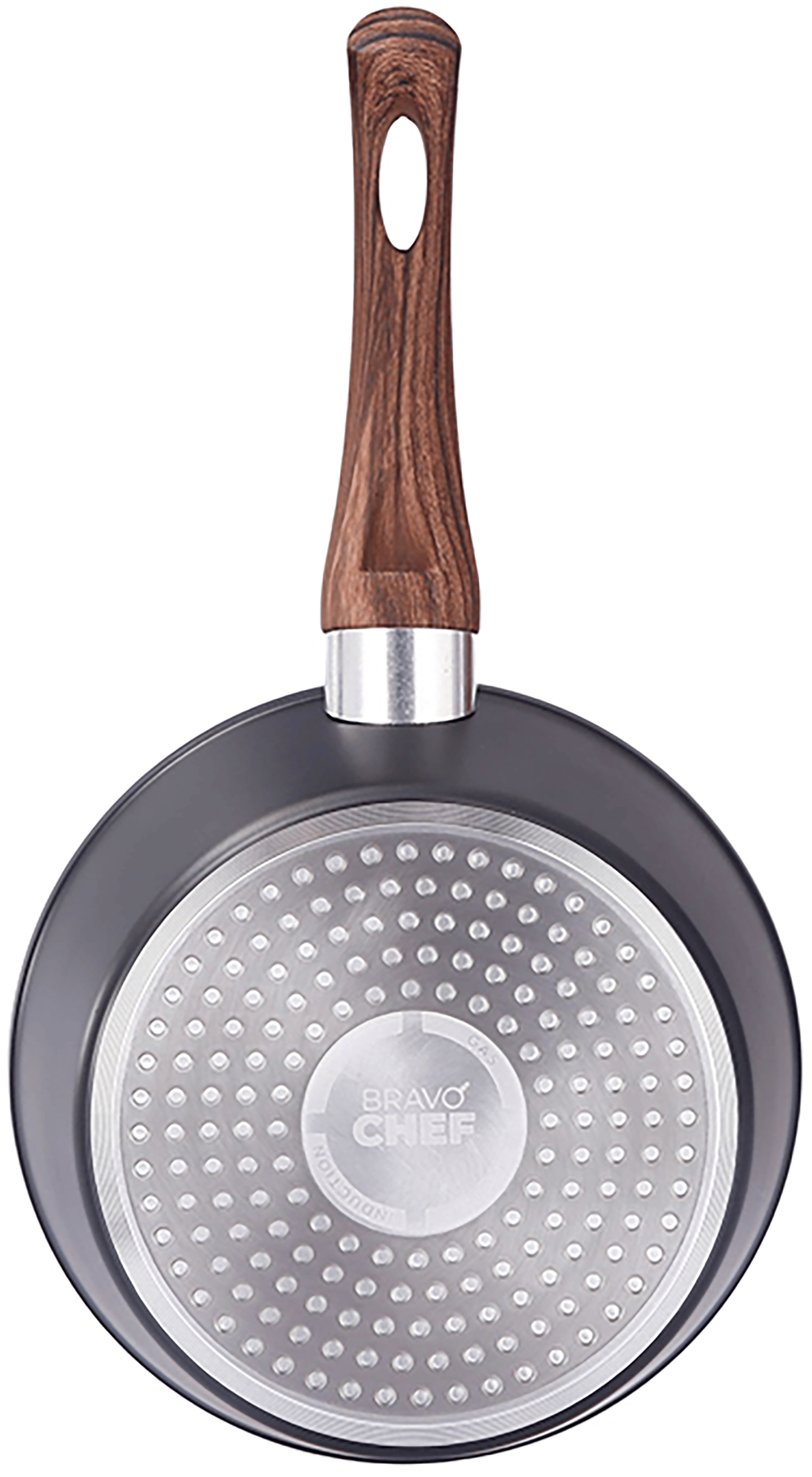 Ківш BRAVO CHEF класичний 18 см (1.6 л) з кришкою (BC-4101-18)