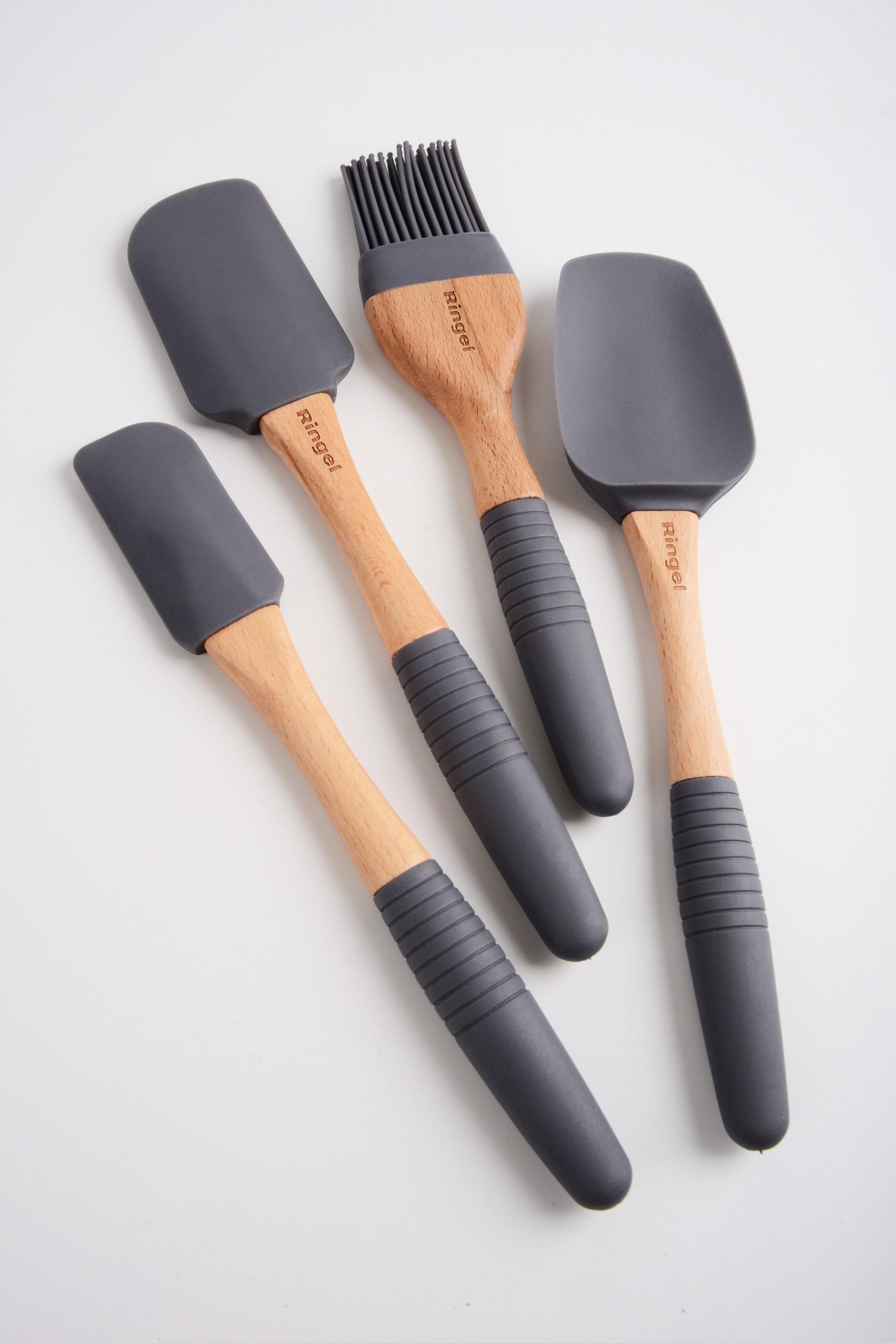 Кух.прилад RINGEL Grey line Лопатка силікон/дерево універсальна 25.5 см (RG-5128/3)