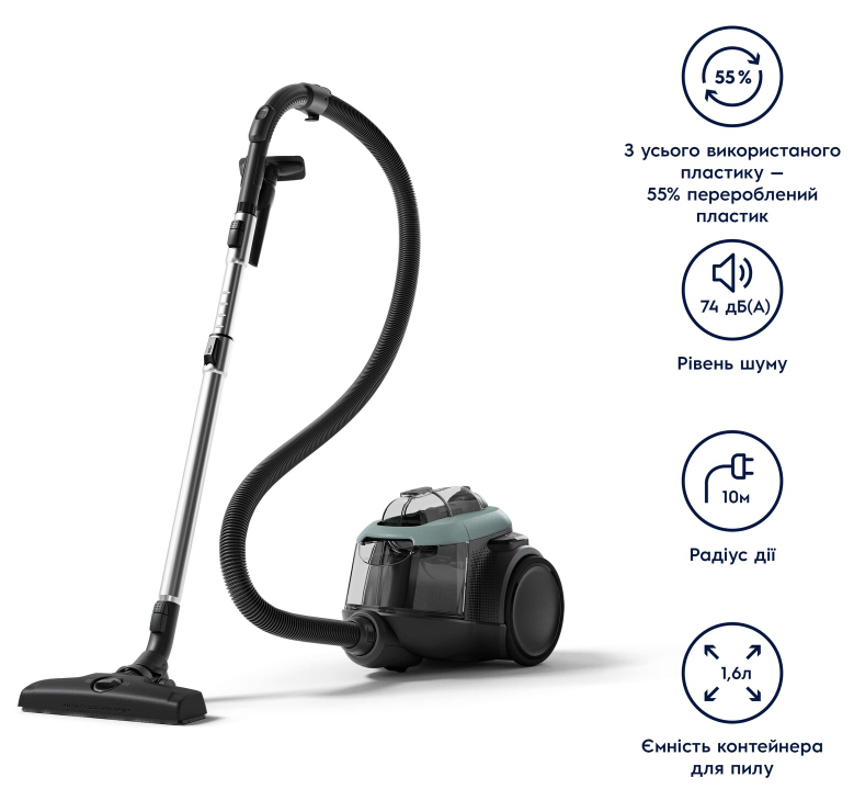 Пилосос циклонний ELECTROLUX EL61C2OG