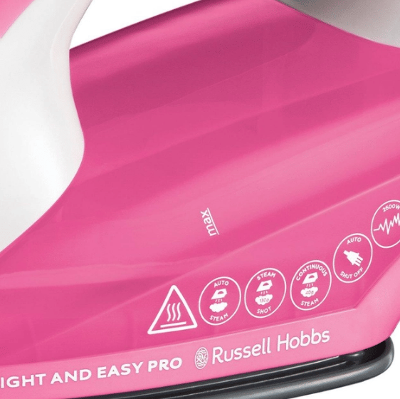 Праска RUSSELL HOBBS 26461-56 Light & Easy Pro Iron білий+ рожевий