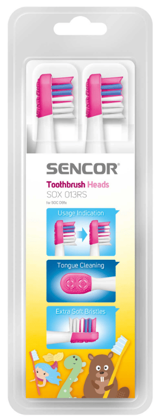 Зубна електрощітка SENCOR SOX 013RS насадки до зубних щіток