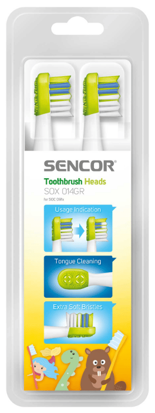 Зубна електрощітка SENCOR SOX 014GR насадки до зубних щіток