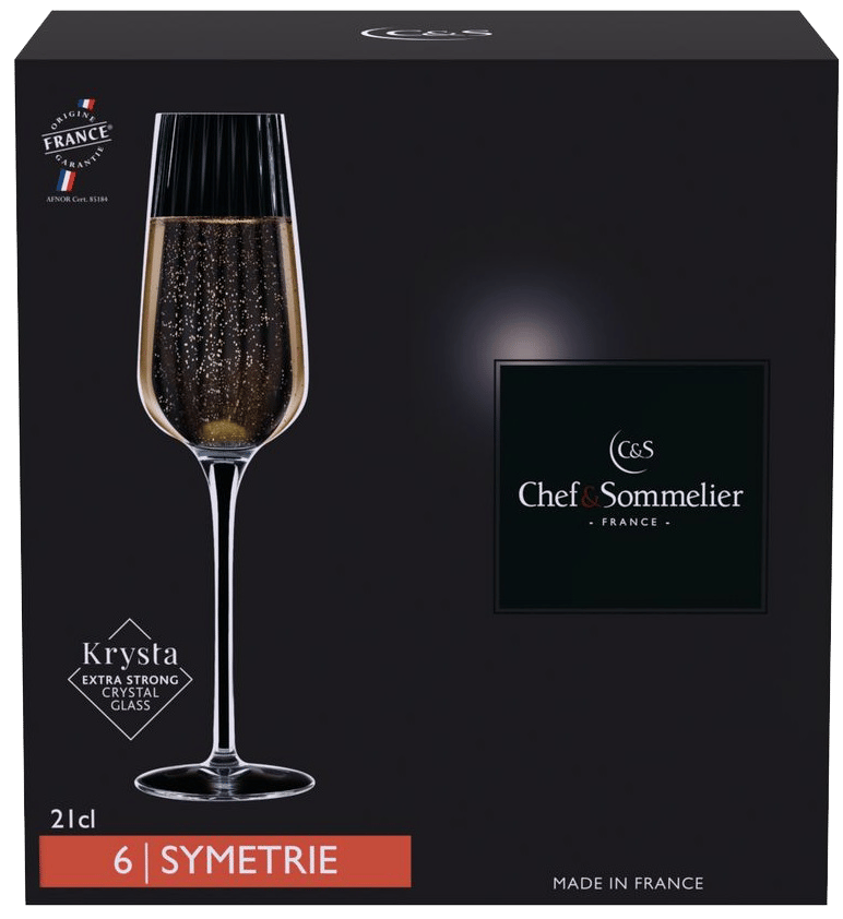 Келих C&S SYMETRIE /НАБІР/6*210 мл д/шампанського (V2697/1)