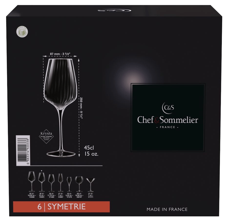 Келих C&S SYMETRIE /НАБІР/6*450 мл (V0391/1)