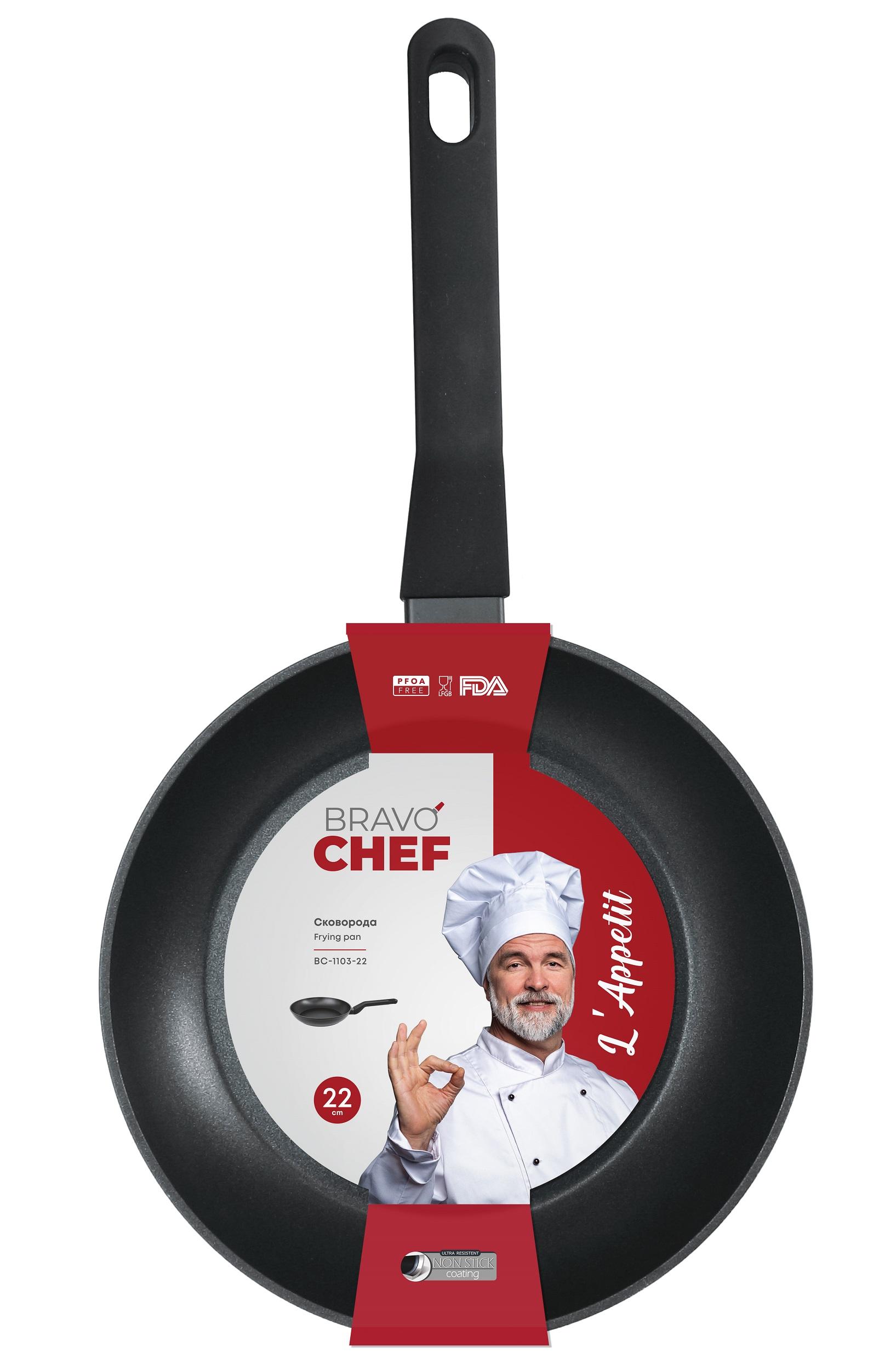 Сковорода BRAVO CHEF L"Appetit 22 см (BC-1103-22)