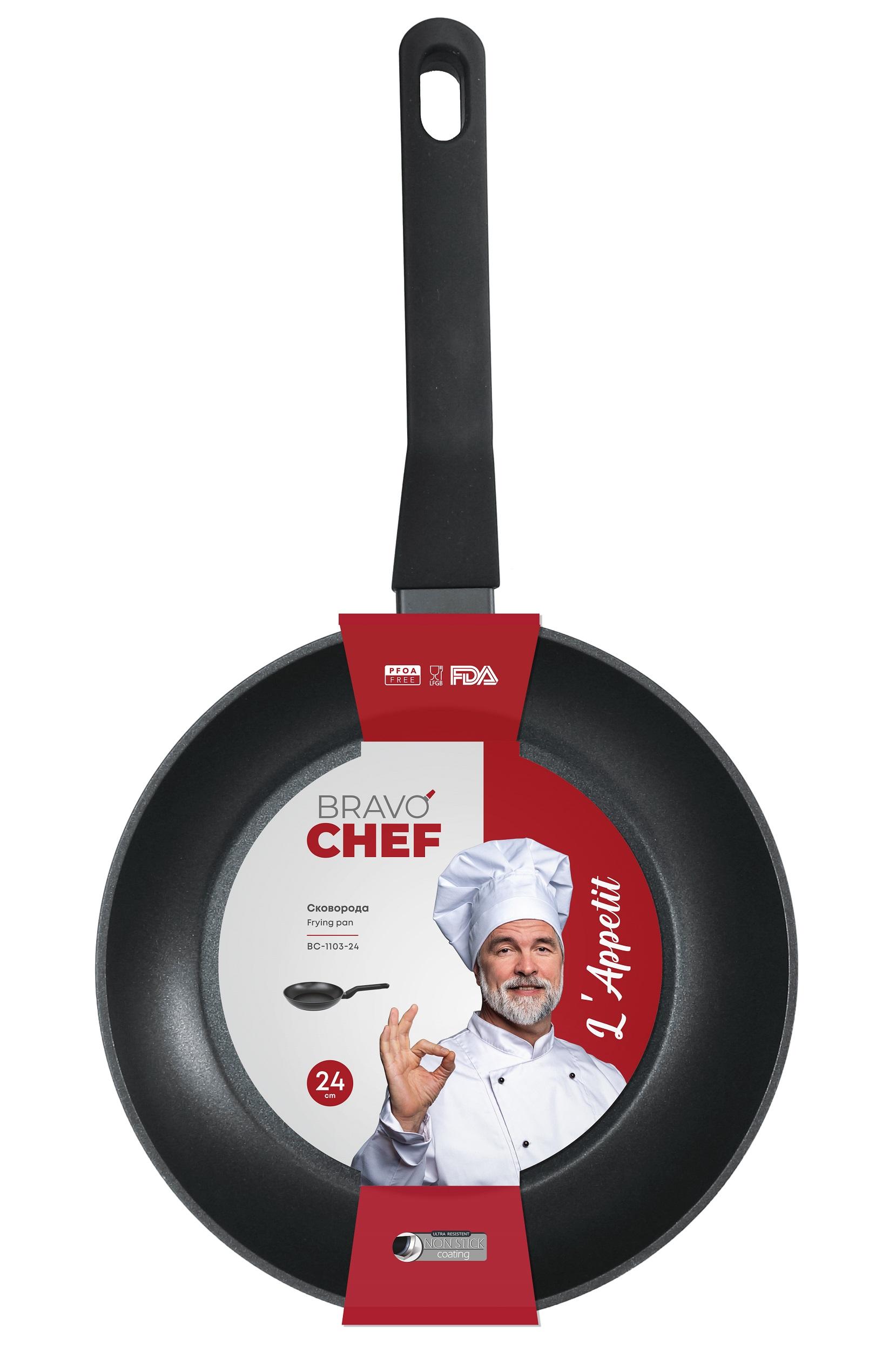 Сковорода BRAVO CHEF L"Appetit 24 см (BC-1103-24)